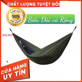 Võng vải dù 2 lớp siêu dài 2m6 mát rượi