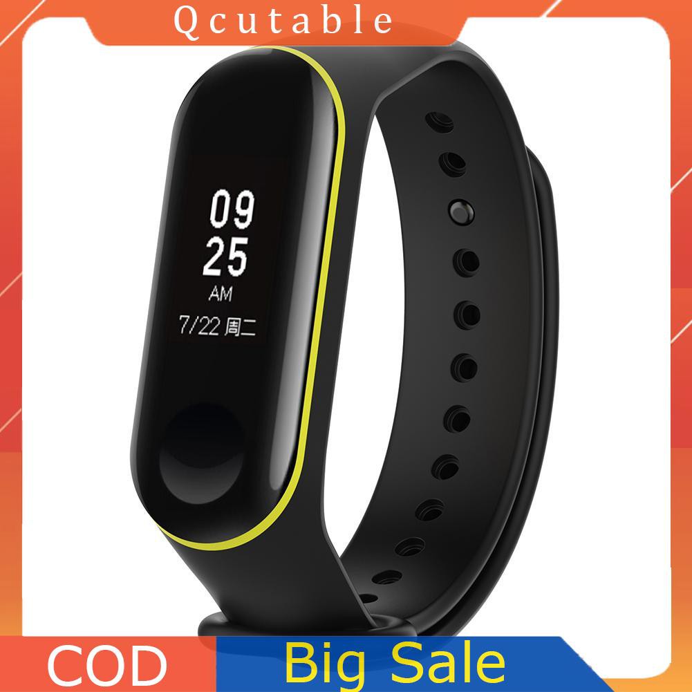 Dây Đeo Thay Thế Chất Liệu Silicon Thiết Kế Nhiều Lỗ Thời Trang Cho Xiaomi Miband 3 4