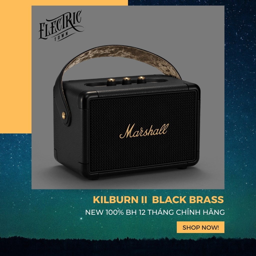 Loa bluetooth Marshall Kilburn 2 black and brass