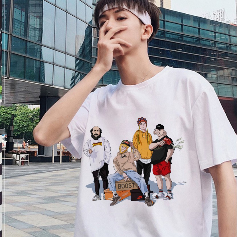 Áo Thun Thầy Trò Đường Tăng Style Cực Ngầu | Áo thun Tay Lỡ Unisex oversize nam nữ basic tee phông streetwear