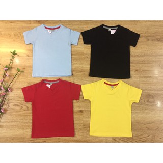 Áo thun trơn cổ tim