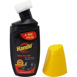 Xi nước đánh giày da, đồ da Hando 80ml (Đen/Nâu)
