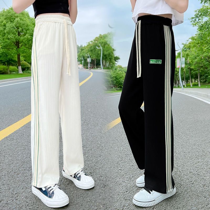 Quần Thể Thao Lụa Lạnh Mỏng Thời Trang Cho Bé Gái