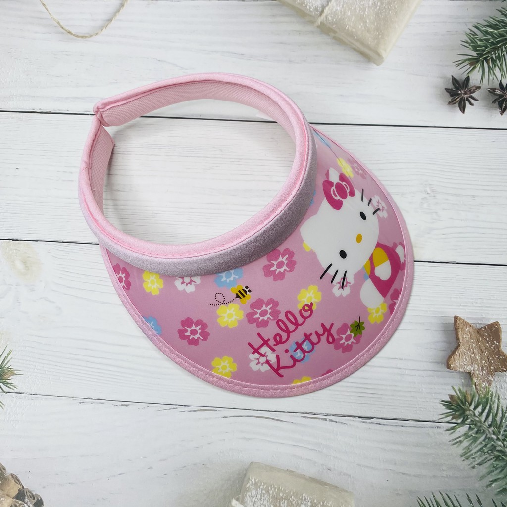 Mũ nửa đầu cho bé in hình mèo hello kitty đáng yêu, cực sành điệu