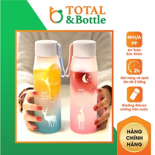 Bình nước, bình đựng nước thể thao gradient sang trọng chịu nhiệt 400ml-Total Bottle