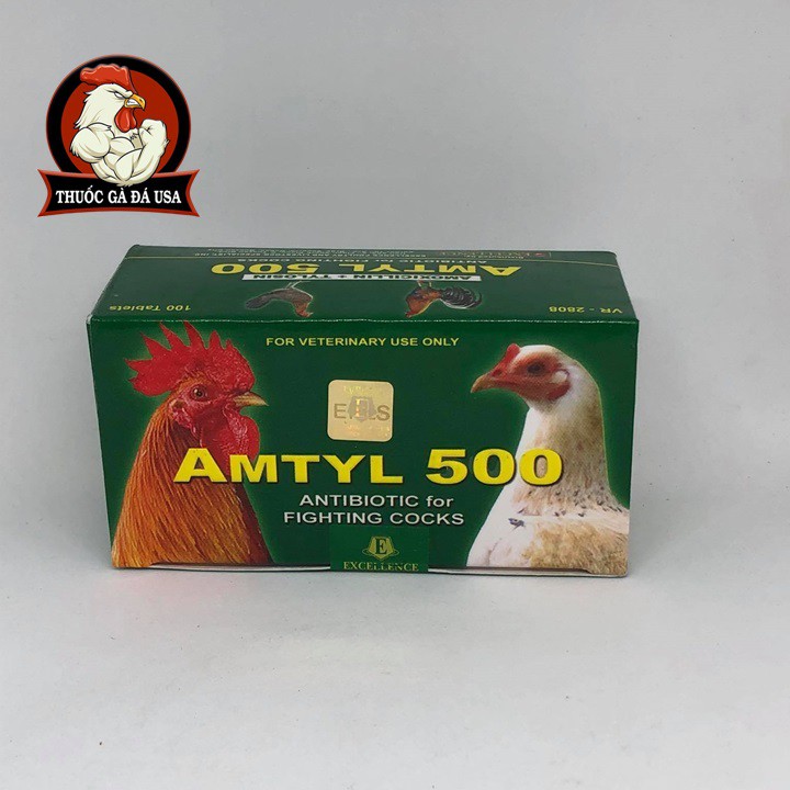 AMTYL 500 CHO GÀ ĐÁ - HỘP X 100 Viên Và Lẻ