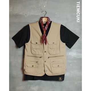 Áo gile túi hộp phong cách Vintage Retro Tiệm CŨ KĨ