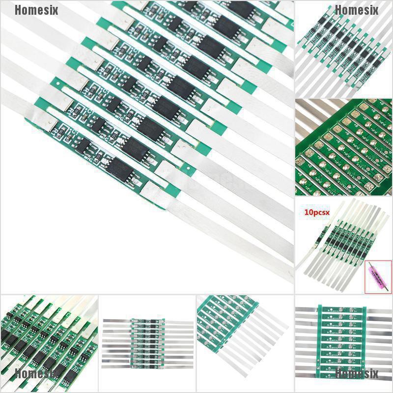Set 10 Bảng Mạch Bảo Vệ 3a Bmsi Cho Pin Lithium 1s 3.7v 18650 Li-Ion Lithium