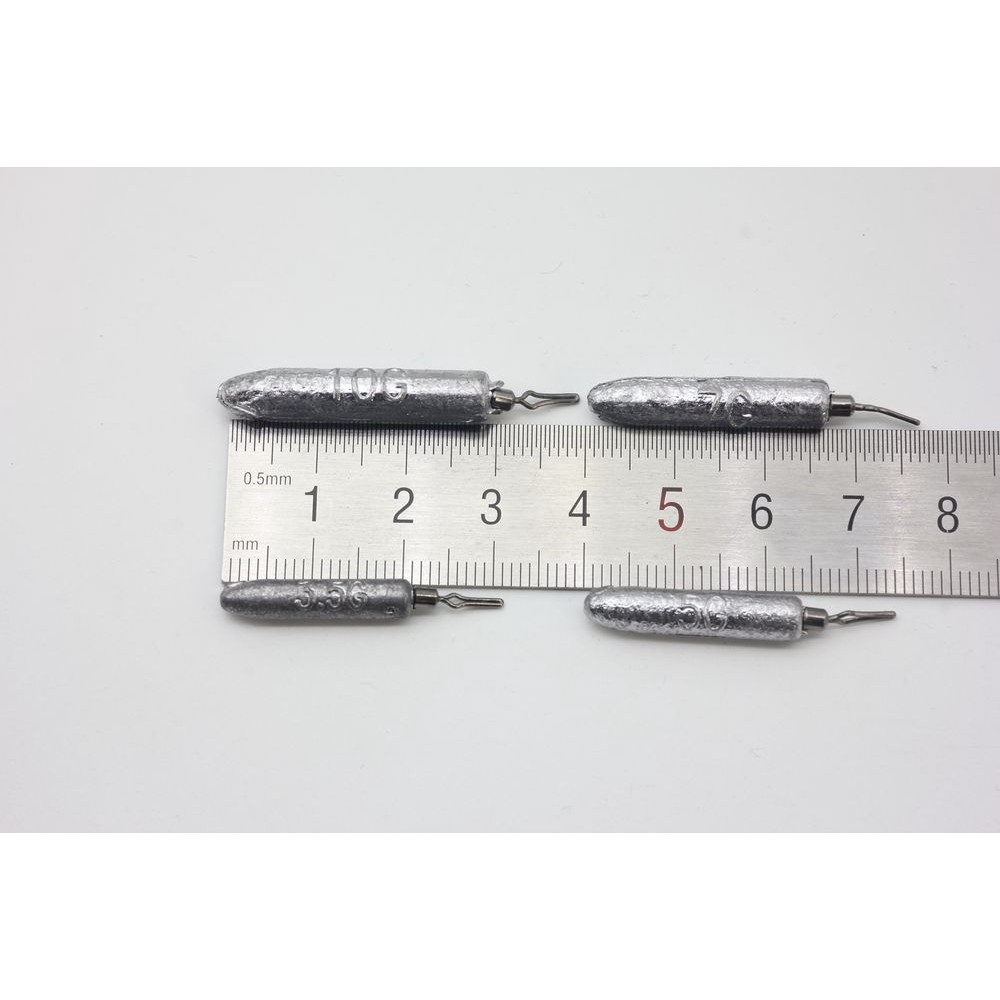 Set 5 Chì Câu Cá Xoay 3.5g 5g 7g 10g 360 Độ