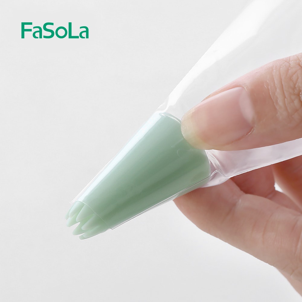 Bộ 5 đuôi bắt bông kem kèm túi đựng kem FASOLA FSLRY-318