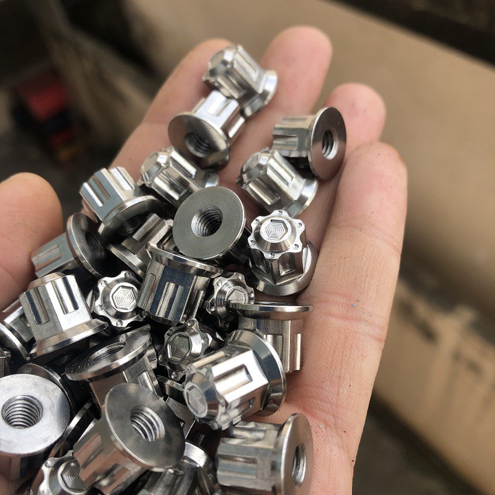 Tán inox bít đầu 6li -  - gắn cổ pô xe máy