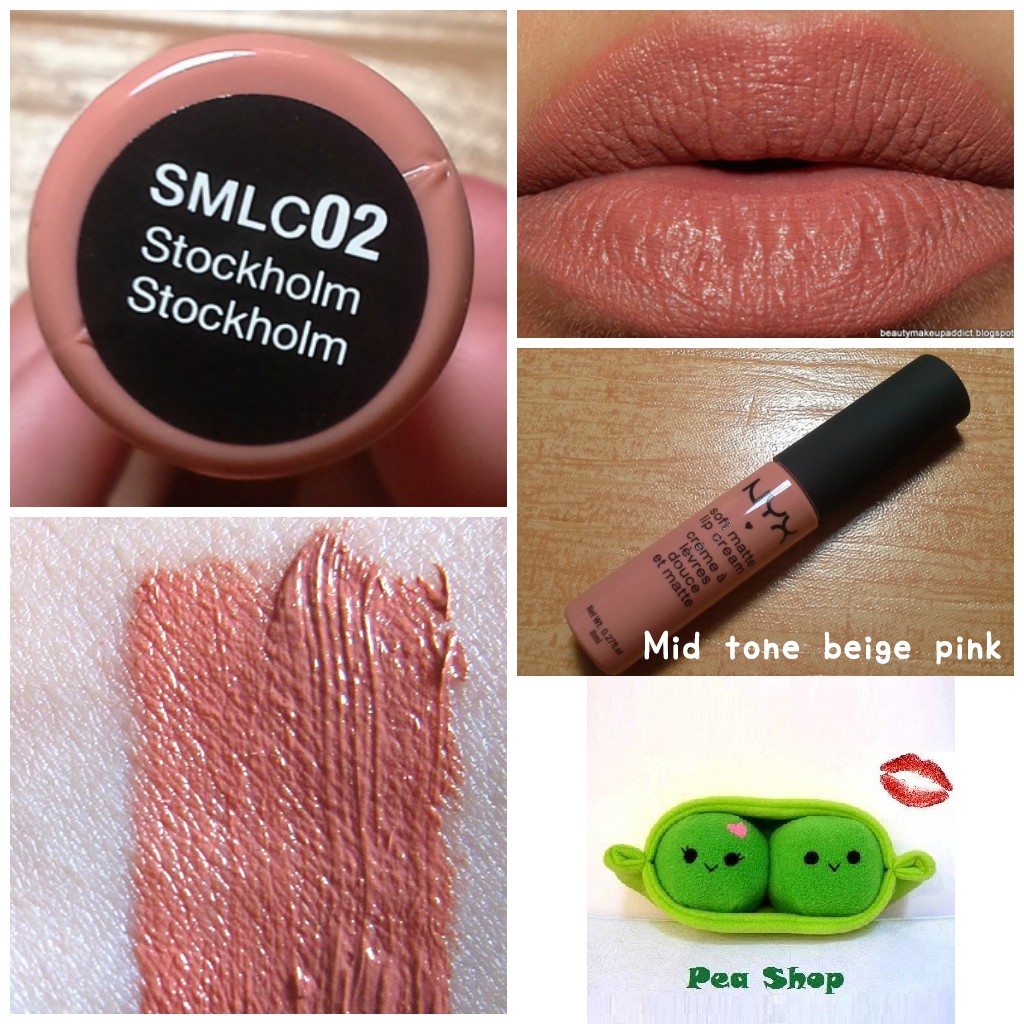 Son mini NYX Soft Matte Lip Cream - SMLC 02 Stockholm - màu nude