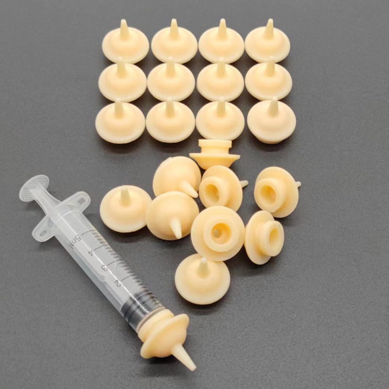 Bơm ti sữa cho mèo, chó sơ sinh, núm vú silicone cho thú cưng uống sữa