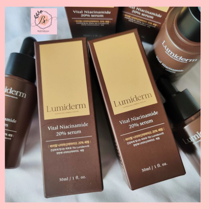 SERUM DƯỠNG TRẮNG NIACINAMIDE 20% lumiderm