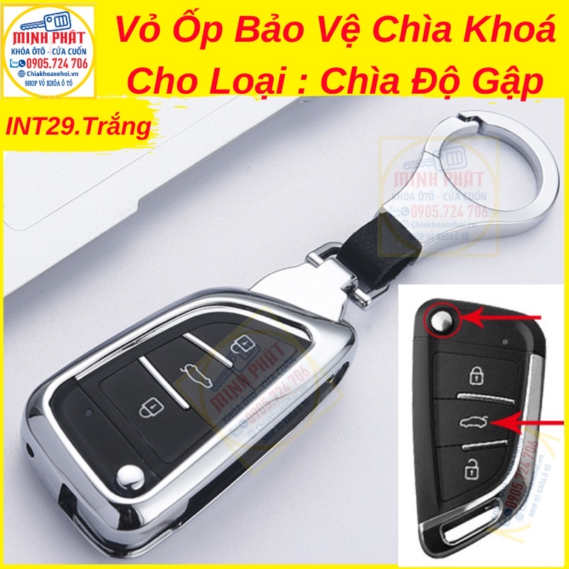 Vỏ Ốp Inox Chìa Khoá Ô Tô Mẫu V29