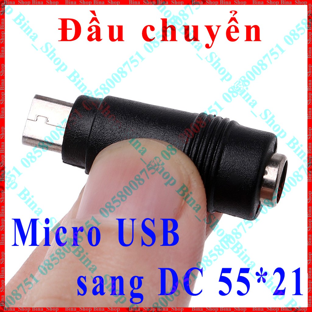 Đầu chuyển Micro USB ra DC 5.5x2.1 / 3.5x1.1 | BigBuy360 - bigbuy360.vn