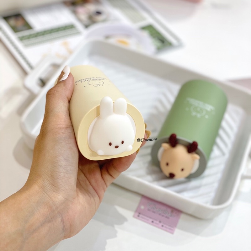 Máy sưởi kiêm sạc dự phòng bánh cuộn dễ thương mẫu mới nhất 10.000mAh - Ảnh thật shop chụp