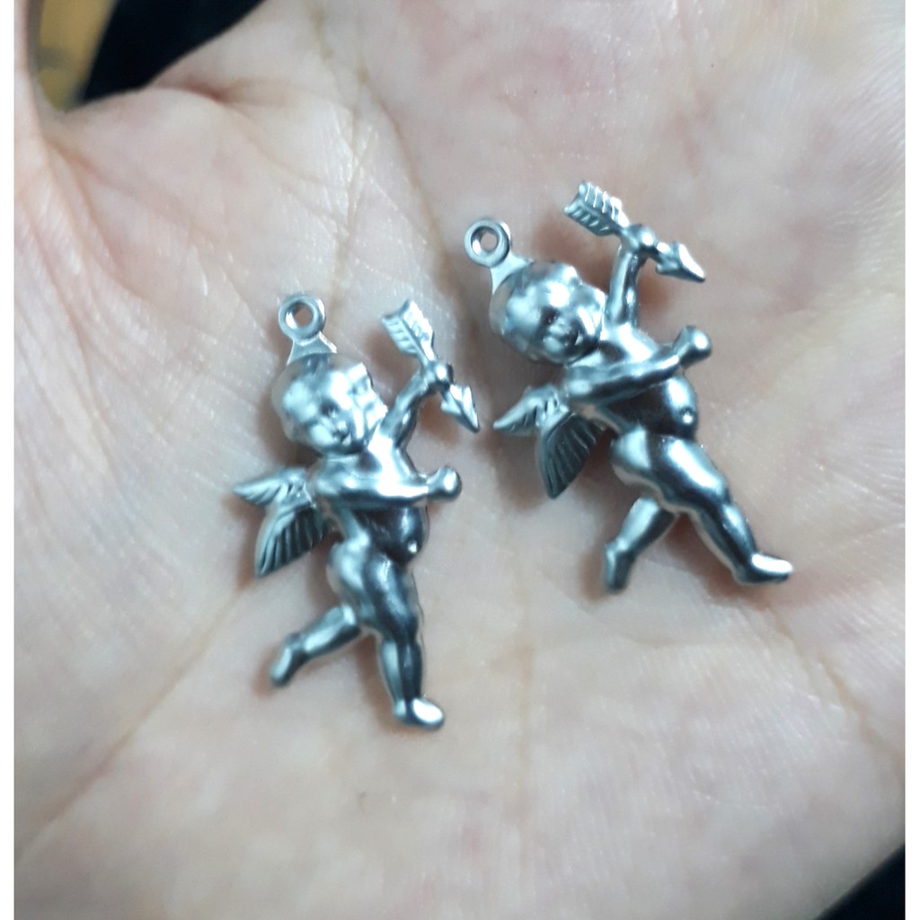 Mặt thần tình yêu inox không rỉ 16x26mm