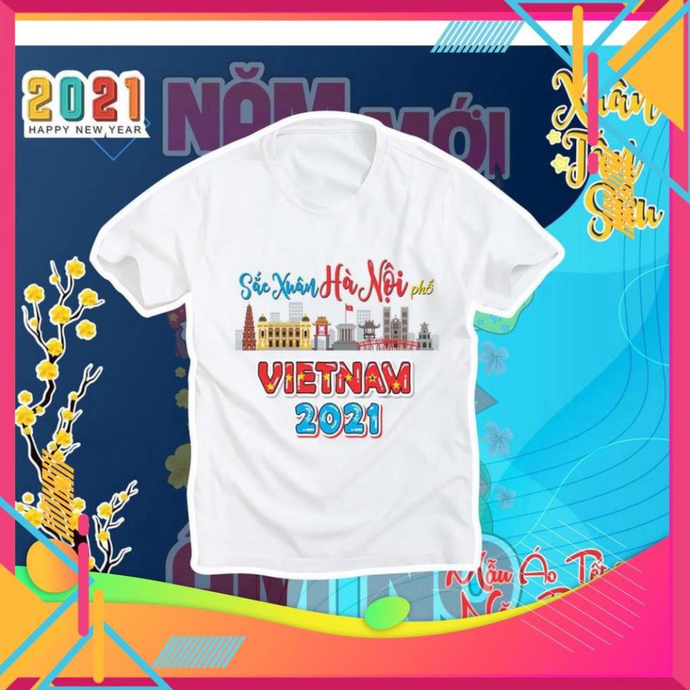 (DEAL SỐC) 🍓(FREE❤️SHIP)🍓 Áo phông TRẮNG XUÂN TÂN SỬU 2021❤️ VOTE DONAL TRÂU_XUÂN VỀ NO ẤM... ép nhiệt 3D nét căng