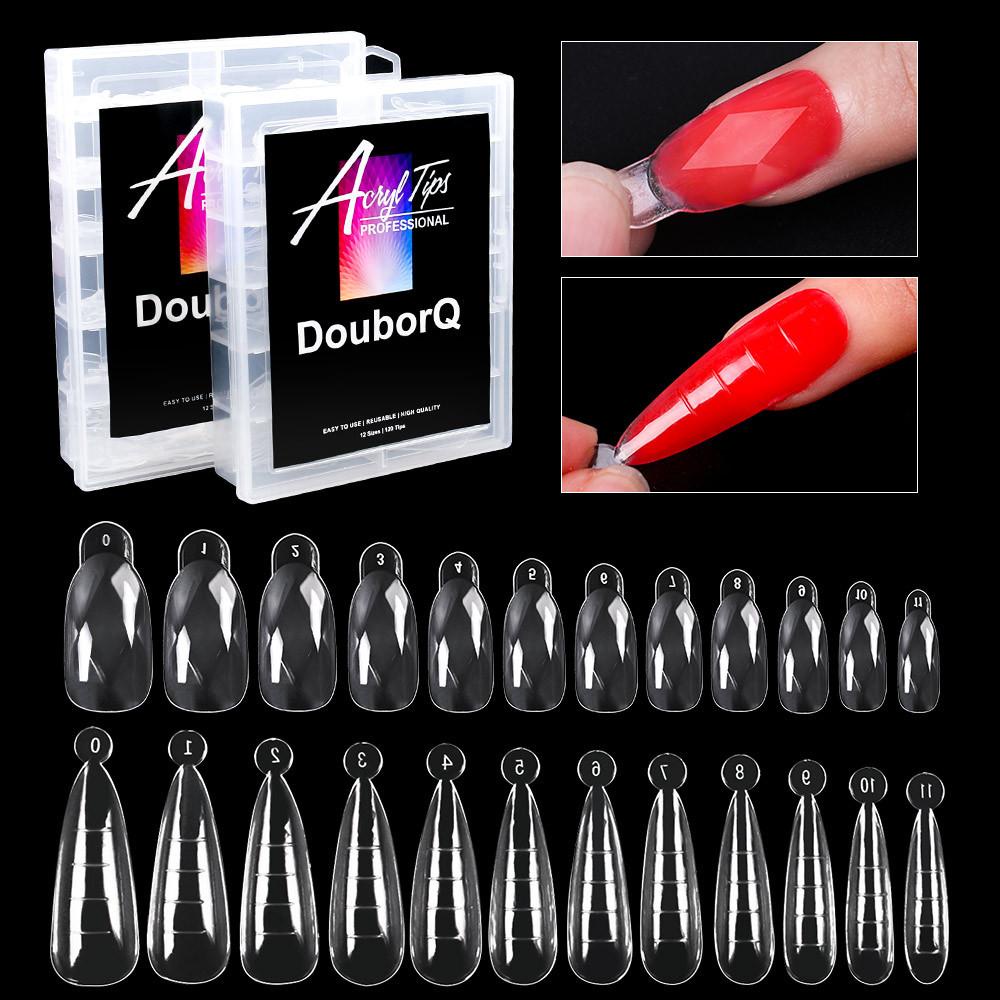 Bộ Khuôn Đắp Móng Gel UV 12 Kích Cỡ DIY