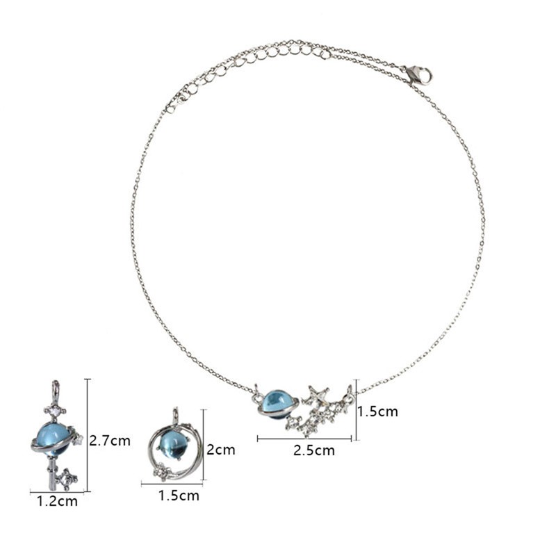 Vòng cổ mặt ngôi sao và chìa khóa phong cách Hàn Quốc dành cho nữ