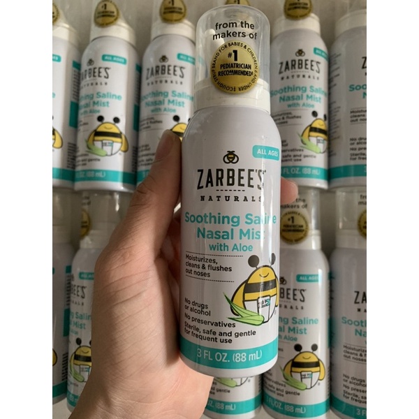 Xịt Mũi Lô Hội Zarbee’s của Mỹ - 88ml