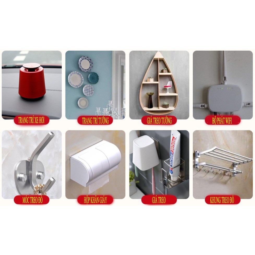 Băng keo Acrylic 2 mặt trong suốt siêu dính không thấm nước