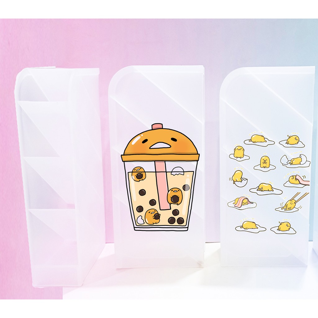 Ống cắm bút trứng lười 4 tầng CB4I24 ống cắm gudetama để đồ trang điểm kpop thần tượng hoạt hình idol