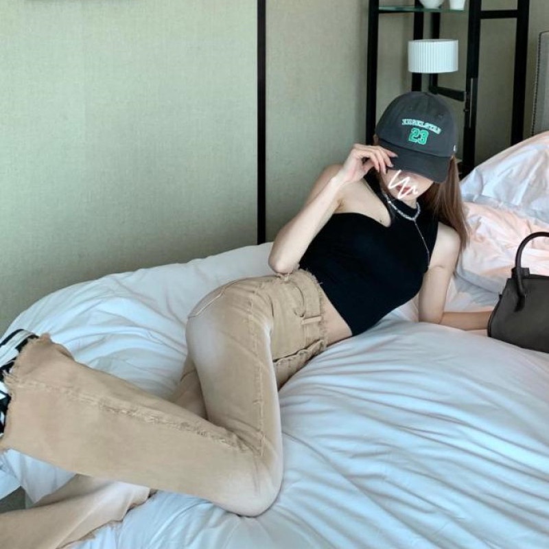 Quần Jean Nữ Lưng Cao Ống Đứng Dễ Phối Đồ