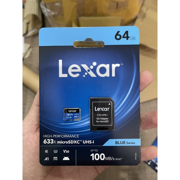 Thẻ nhớ chuyên dụng cho CAMERA MicroSD Lexar 32G/64G/128G, hàng chính hãng, bảo hành 36 tháng