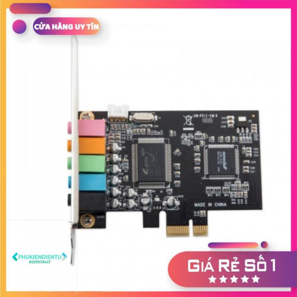 [Mã VOHO15 giảm 15% đơn 200k] Card PCI Express to Sound 5.1 dùng cho main h61 trở lên