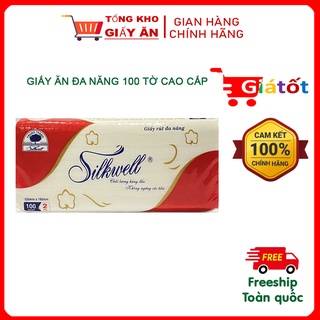 [Shopee Mall]Giấy Đa Năng -Giấy Silkwell 2 lớp 100T