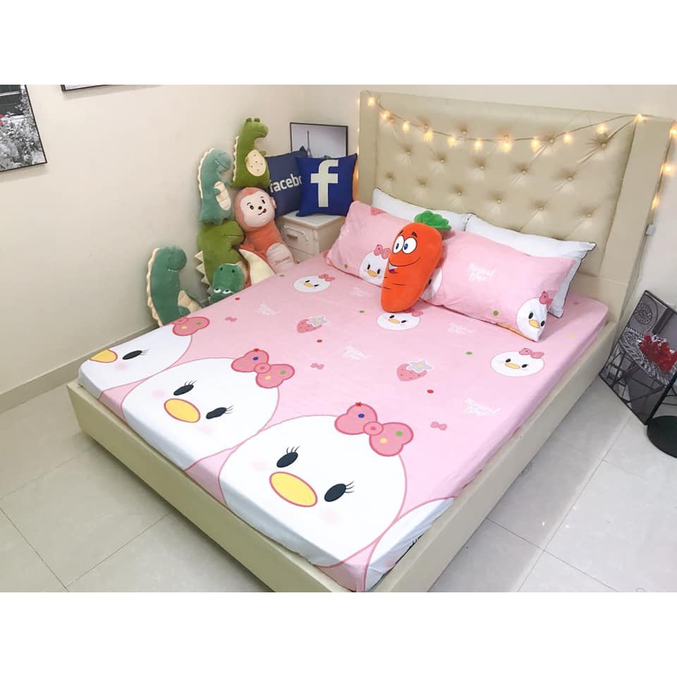 Bộ ga gối 2m2 cotton poly nhập khẩu loại 1(mẫu 14)