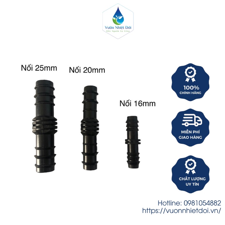 Bộ 10 Nối Thẳng Ống Φ6mm- 16mm - 20mm - 25mm, Măng Sông Cho Ống Pe, Ldpe, Hdpe, Pvc D6-16 - 20 - 25 – Bảo Hành 12tháng