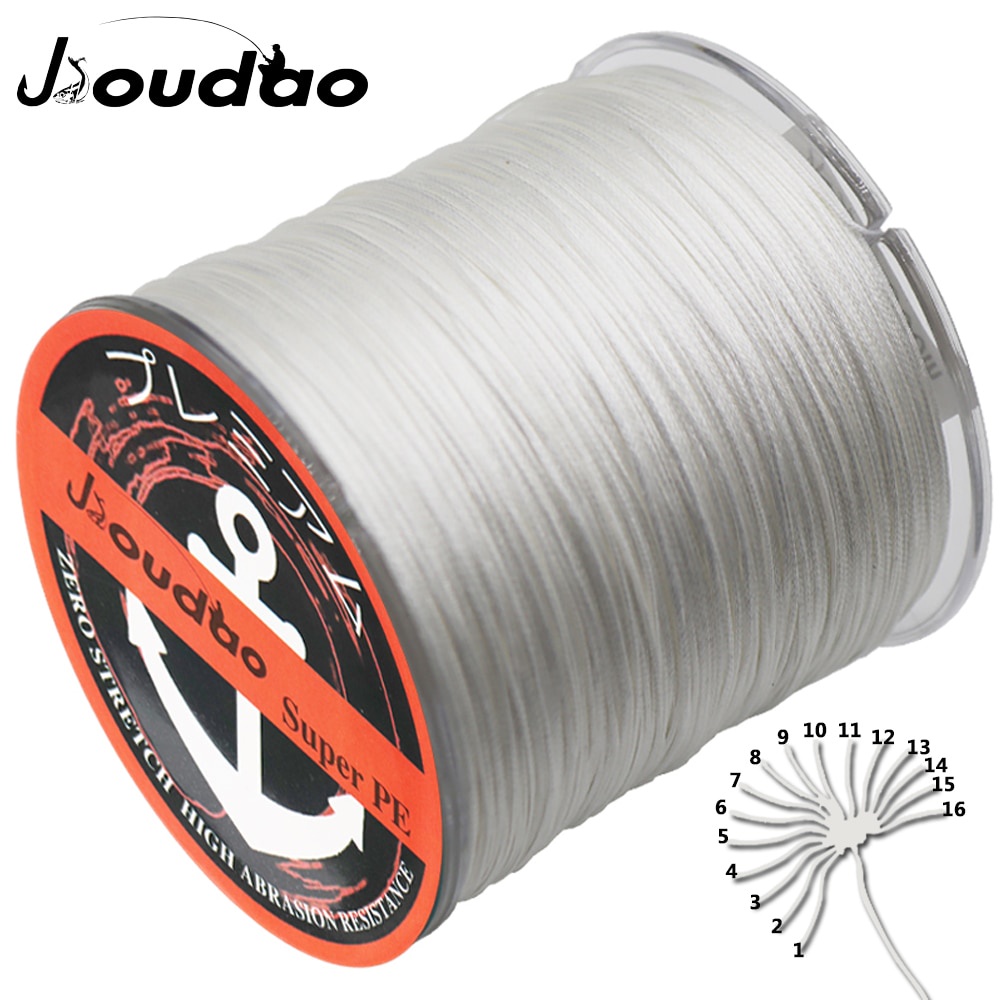 Cuộn Dây Câu Cá Bện 16 Sợi PE Siêu Bền 55LB-280LB 300M