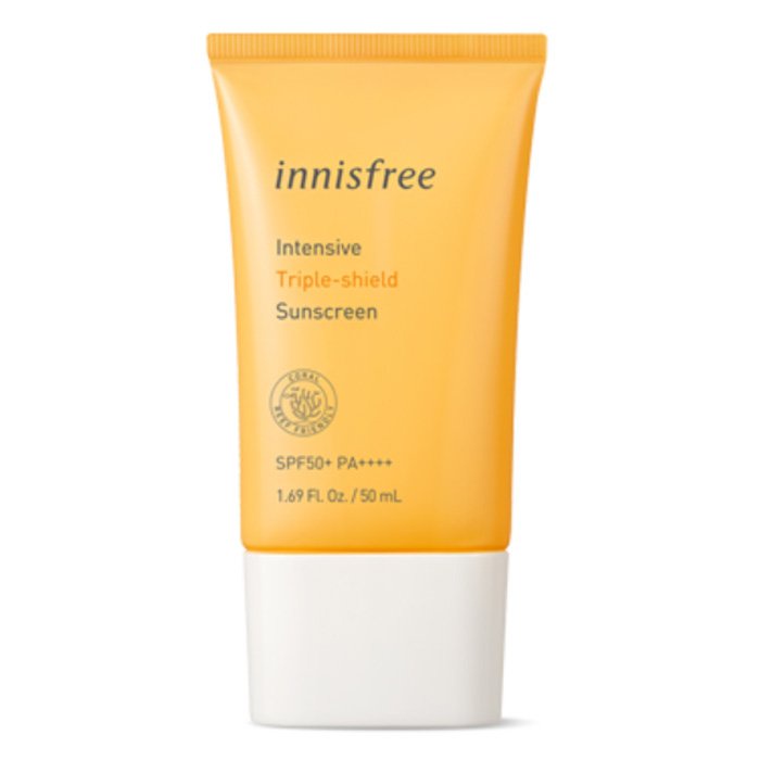 Kem chống nắng Innisfree lâu trôi, bật tone SPF50 (Nosebum, Long Lasting, Triple Shield)