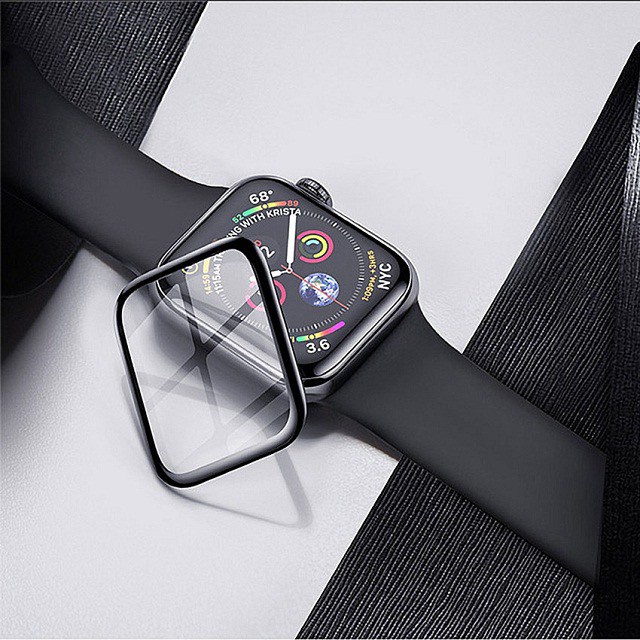 Miếng dán màn hình đồng hồ thông minh, Apple Watch size 38/40/42/44 mm chống xước dễ dán, full màn cong 3D