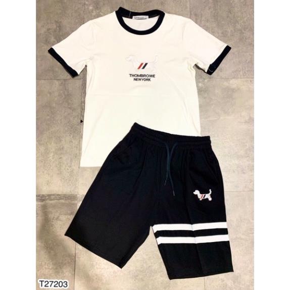 Bộ Quần Áo Nam Thom Browne Thêu Siêu Hot - Set Quần Áo Nam Thom Thêu Chó Cao Cấp