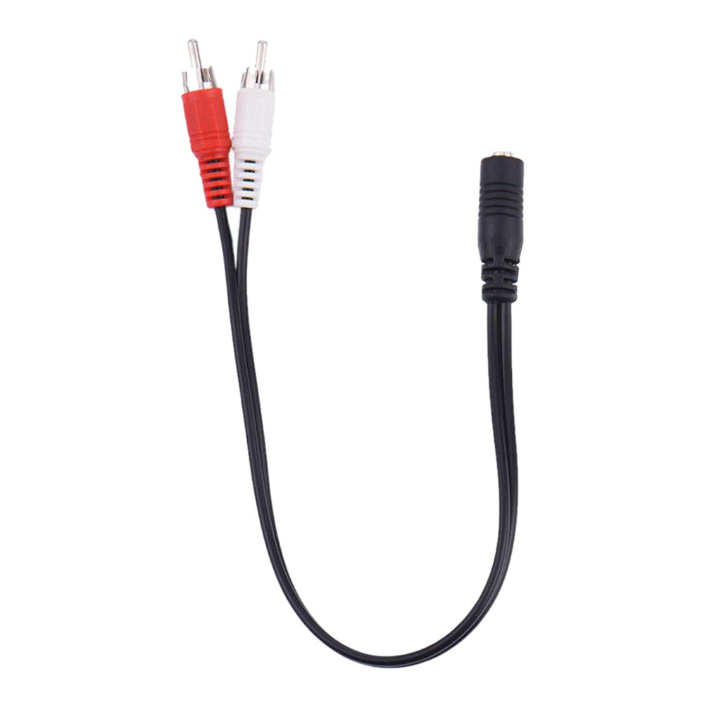 Dây cáp âm thanh để chuyển đổi từ dây cắm 3.5mm sang 2 dây cắm RCA dành cho loa HDTV