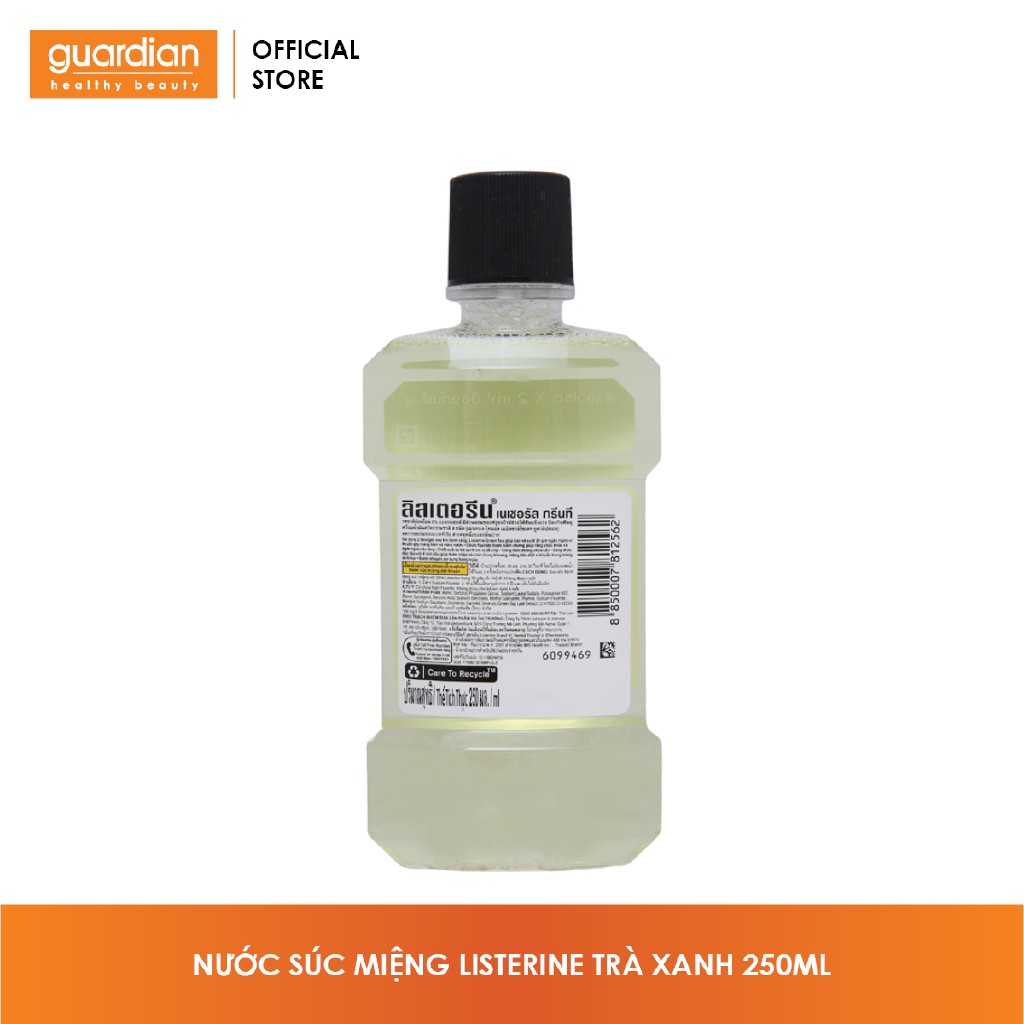 Nước Súc Miệng Trà Xanh Listerine Natural Green Tea Zero Alcohol 250ml