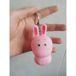 Móc khóa hình thú bóp kêu