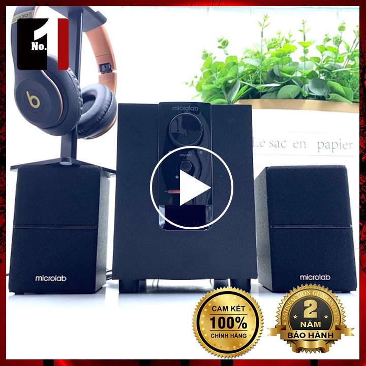 Loa Máy Vi Tính Chính Hãng Bluetooth Để Bàn 2.1 MICROLAB M106BT Loa Nghe Nhạc Laptop Pc Có Dây