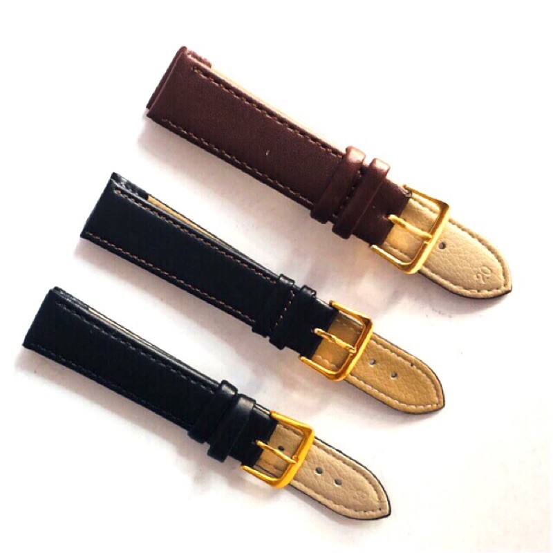 Dây da đồng hồ nam da trơn  kích thước 18mm,20mm,22mm