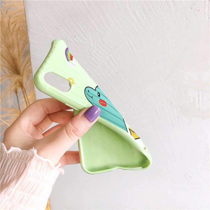 Ốp lưng iphone Green T-Rex sọc 3D chống va đập 5/5s/6/6plus/6s/6splus/7/7plus/8/8plus/x/xs/11/12/pro/max/plus/promax | BigBuy360 - bigbuy360.vn