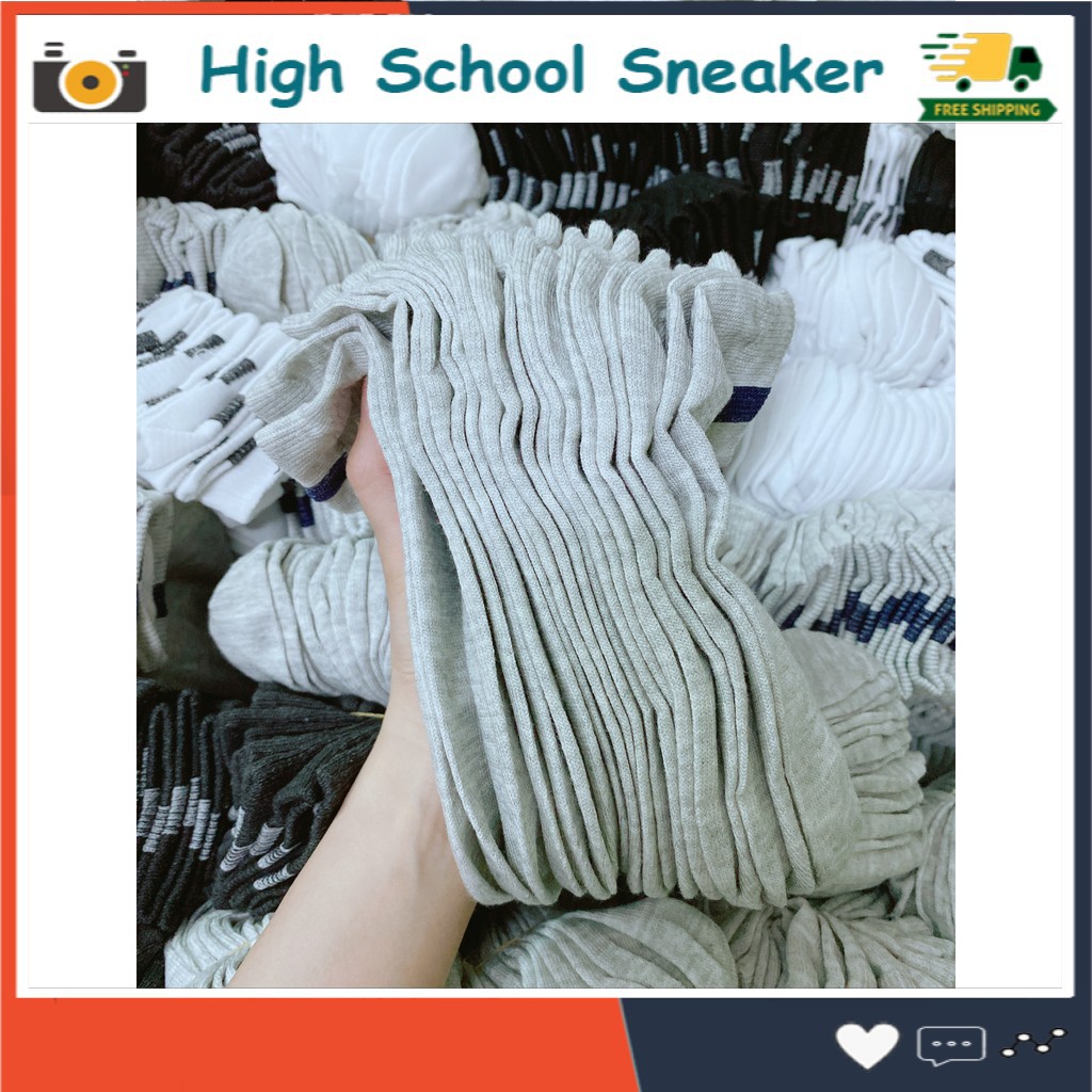 [GIÁ RẺ NHẤT THỊ TRƯỜNG ] Tất Nam Nữ Cổ Ngắn 100% Cotton cực kì Êm Chân, Chống mồ hôi, thoáng mát