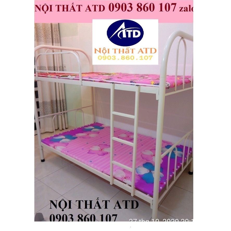 Giường ngủ sắt 2 tầng cao cấp người lớn gia đình đủ kích thước giá rẻ sinh viên hcm- đồng nai