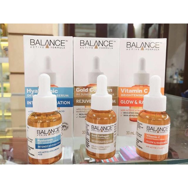 Serum Dưỡng Da Balance Active Formula Vitamin C / Hyaluronic 554 / Máu rồng /Collagen / Nọc Rắn 30ml