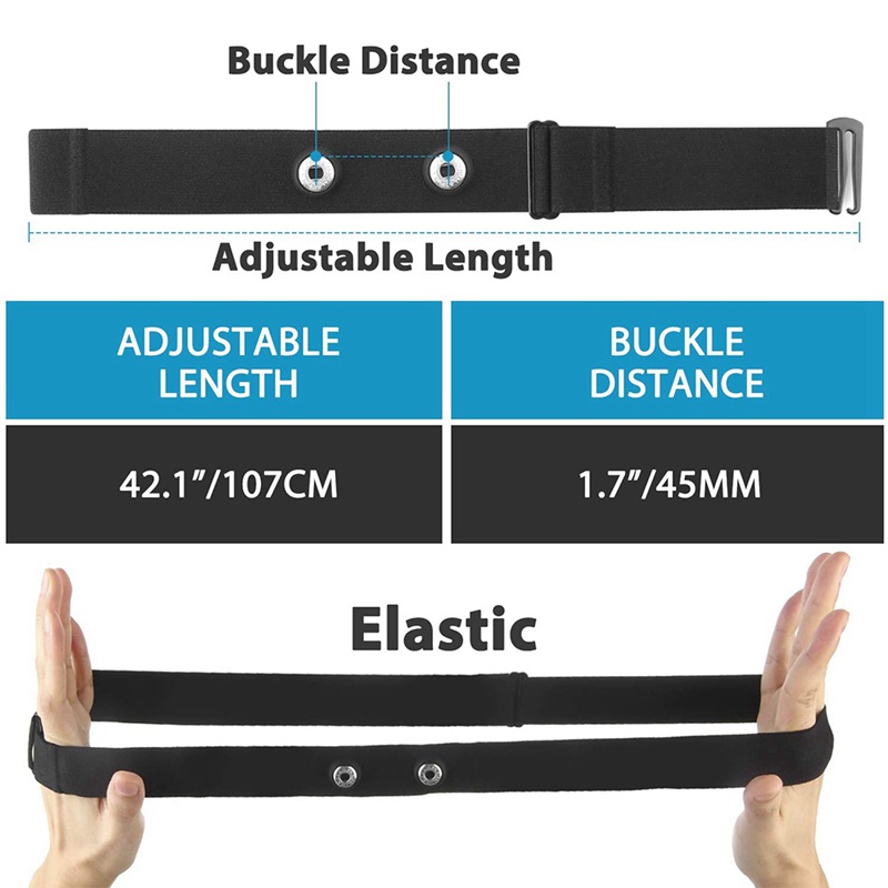 Dây Đeo Ngực Co Giãn Có Thể Điều Chỉnh 45mm V3 Cho Garmin Wahoo