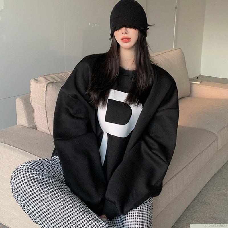 Áo thun tay dài cổ thuyền thời trang thu đông cho nữ