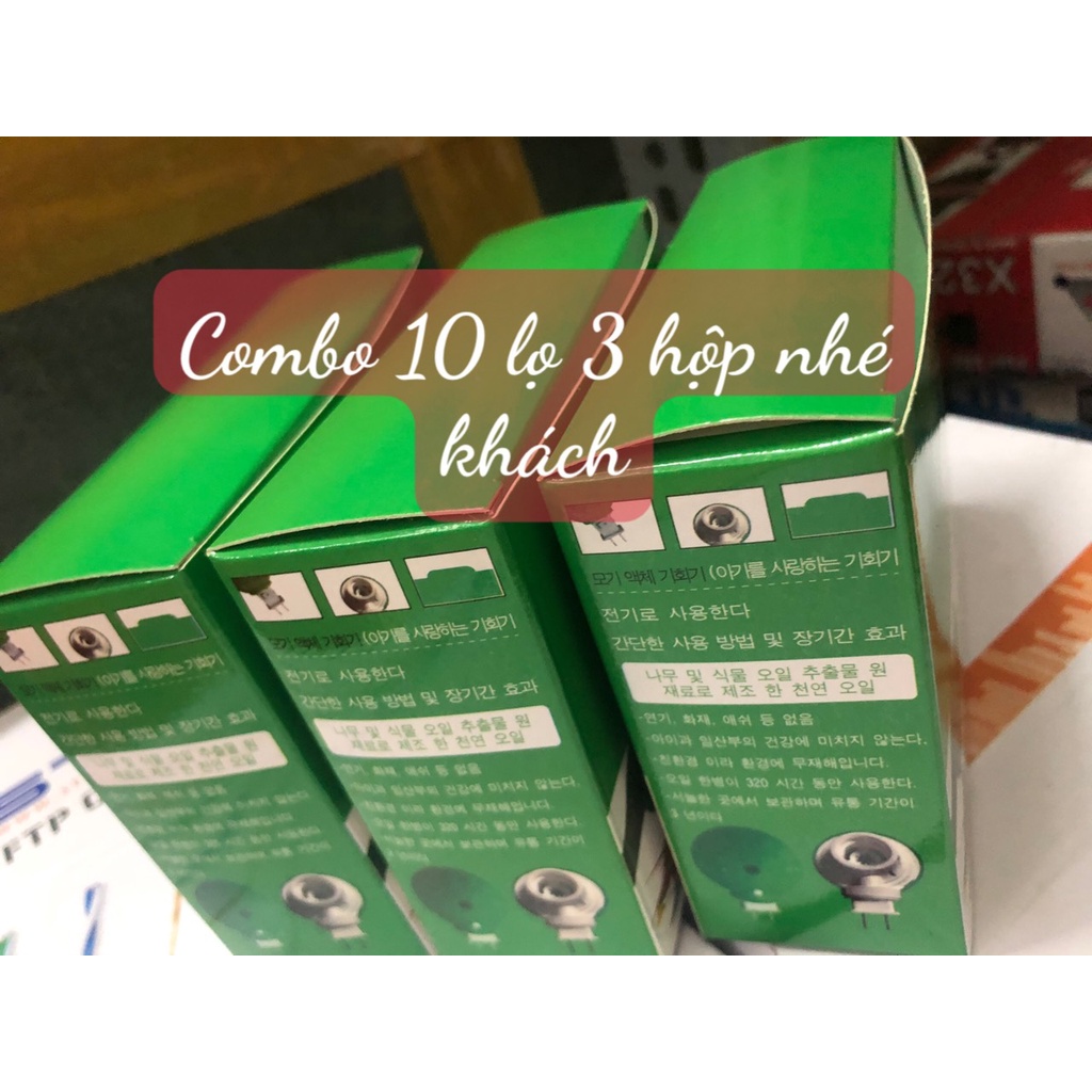 Combo 10 lọ tinh dầu đuổi muỗi hàn quốc